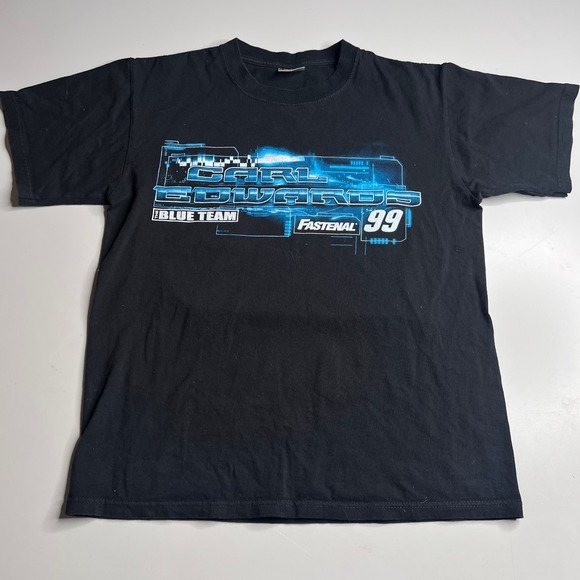 Chase Authentics‎ Carl Edwards NASCAR Fastenal 99 Blue Team T-Shirt Mens Medium